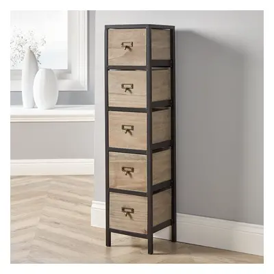 Home Source Derwent Drawer Chest Storage Unit Fully Assembled