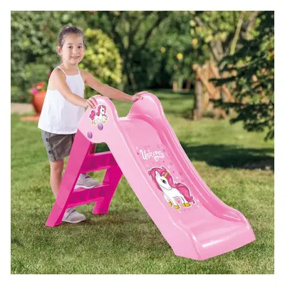 Dolu My First Slide Pink Unicorn Kids Indoor Outdoor Garden Playground Equipment Years +