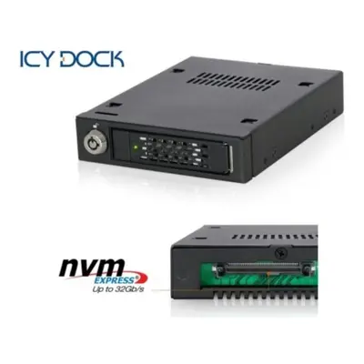 ICY Dock MB601VK-B 2.5" U.2 NVMe SSD SATA SAS HDD Mobile Rack