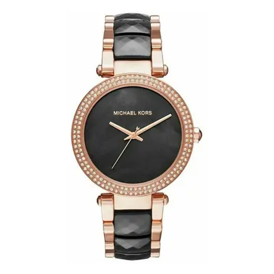 Michael Kors Parker Ladies WatchÂ¦Mother of Pearl DialÂ¦Acetate Steel StrapÂ¦MK6414