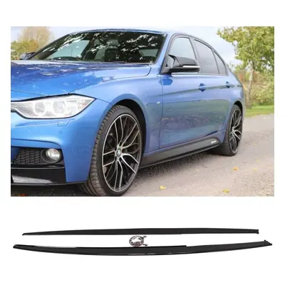 BMW Series F30 F31 Performance Style Side Skirt Extension Blades Gloss Black