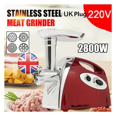 2800W Electric Meat Grinder Mincer Sausage Filler Kibbe Maker Stuffer