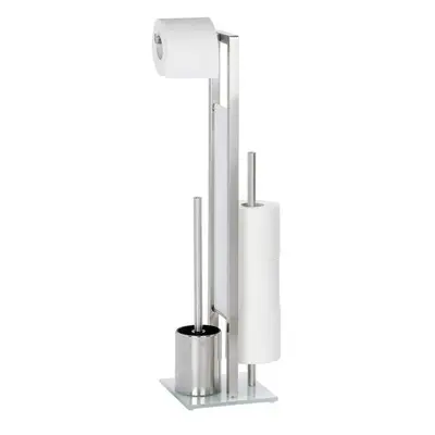 toilet roll holder and brush Rivalta70 cm stainless steel matt silver