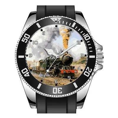 Retro Steam Train Engine Art Railway Rare Collectible Unisex Sport Watch UK FAST