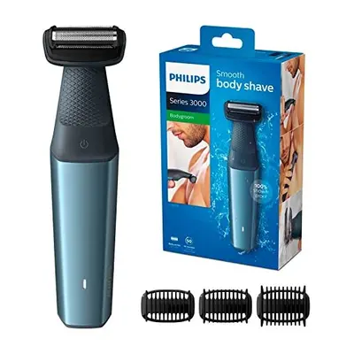 Bodygroom Series men's body shaver with comb attachments for trimming (model BG3015/15) cutting 