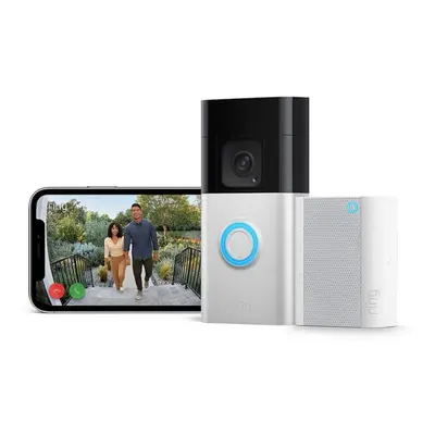 Ring Battery Video Doorbell Plus + Chime, Head-To-Toe , Night Vision