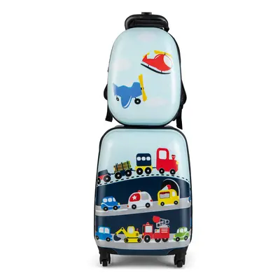 2 PCS Carry-on Luggage Spinner Suitcase Set Trolley Luggage Set