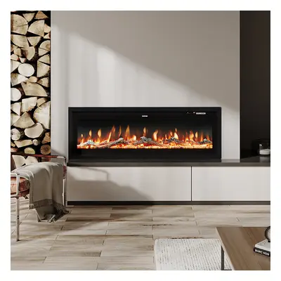 40 Inch Electric Fireplace with Remote Flame Colors 1500W