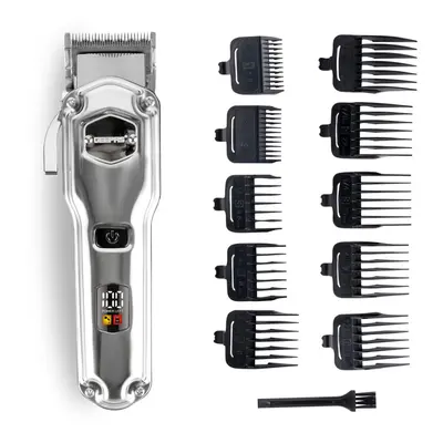 Geepas Professional Hair Clipper Digital Electric Stubble Beard Trimmer LCD Display