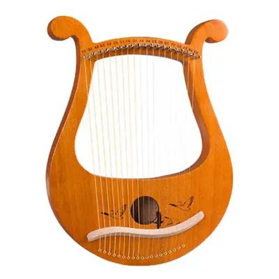 Lyre Harp,19 String Greek Violin,19 String Lyre Unique Patterns Carved Phonetic Symbols,For Musi