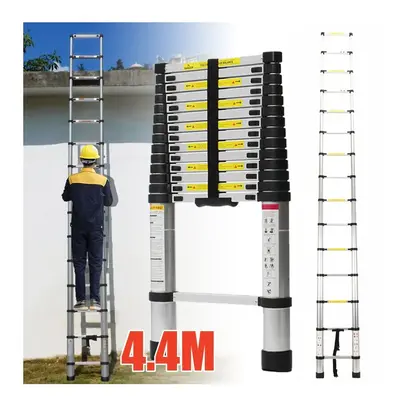 4.4M Portable Heavy Duty Aluminium Telescopic Ladder Extendable