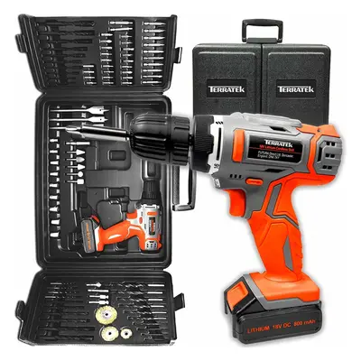 Cordless Drill 18V 89pc Kit Terratek