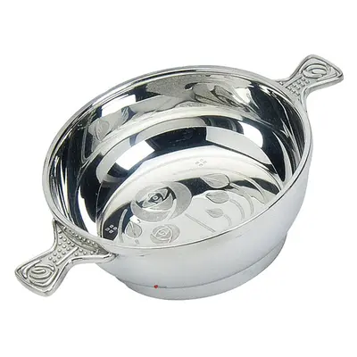 Quaich Scottish Pewter Charles Rennie Macintosh Glasgow Rose Handles 4" Bowl