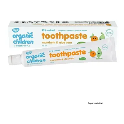 6 X Green People Children Mandarin & Aloe Vera With Fluoride Toothpaste ml