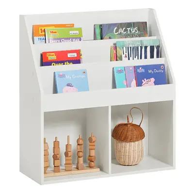 SoBuy KMB01-W Children's White Book Display | Small White Bookcase