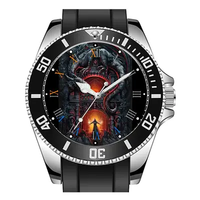 Fire Dragon Vs Priest Art Sporty Unique Stylish Wrist Watch