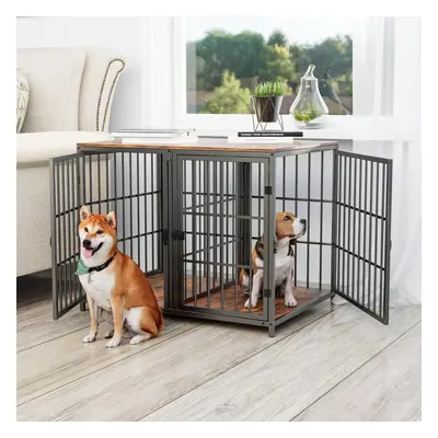 Durable Wooden Dogs Crate with Divider for Small Dogs or Large Dog