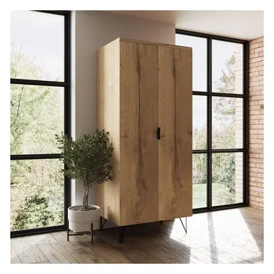 FWStyle Fisso Door Wardrobe Cracked Oak Bedroom Furniture