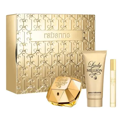 Paco Rabanne Lady Million 80ml EDP 10ml EDP & 100ml Body Lotion Gift Set