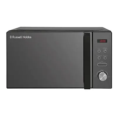 Russell Hobbs RHM2076B Litre W Black Digital Solo Microwave with Power Levels, Automatic Defrost