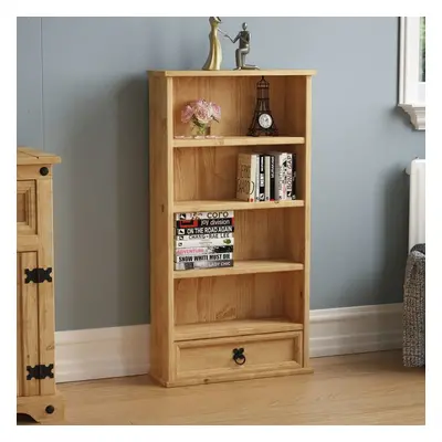 Corona Drawer DVD Rack Bookcase Shelf Display Wood