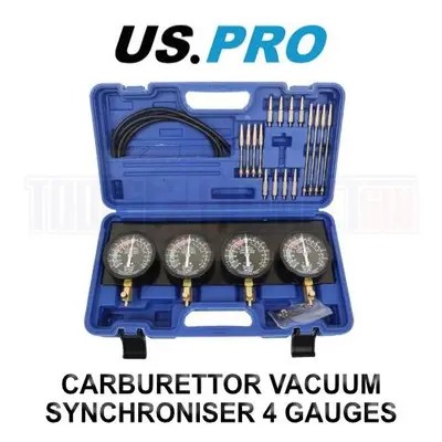 US PRO Tools Motorcycle Carburettor Vacuum Synchroniser Gauges