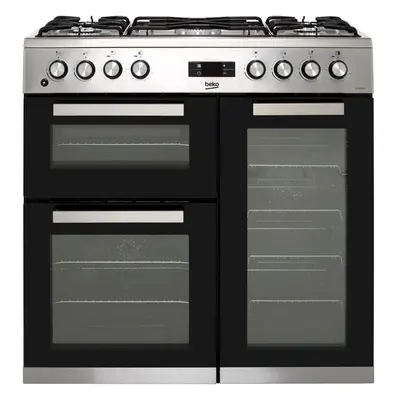 Beko KDVF90X 90cm Dual Fuel Range Cooker - Stainless Steel