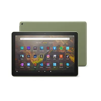 Fire HD tablet | 10.1&quot, 1080p Full HD, GB, Olive - with Ads