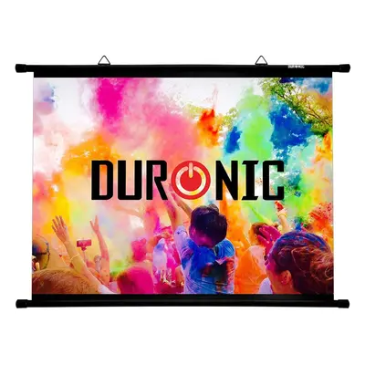 Duronic BPS90/43 90" Bar Projector Screen, Inch Wall Mountable HD Projector Screen with 4:3 Rati