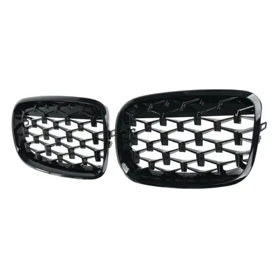 Car Diamond Grills Front Kidney Grill Chrome Mesh Grille Car Accessories for E70 E71 E72 X5 X6 B