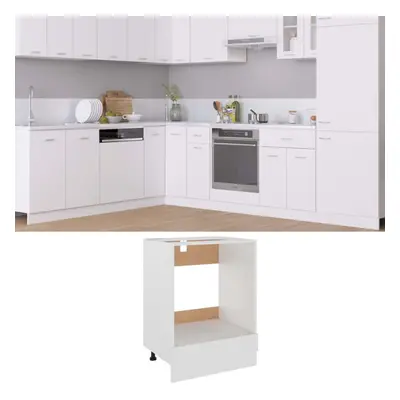 vidaXL Kitchen Cabinet White Engineered Wood Kitchen Storage Shelf Organiser