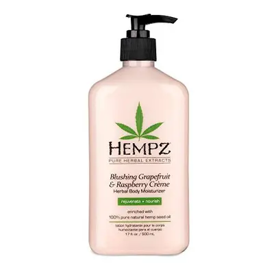 Hempz Blushing Grapefruit & Raspberry Creme Herbal Body Moisturizer Lotion - Fruit Body Cream - 