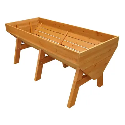 Veg-Trough Large Wooden Raised Vegetable Bed Planter