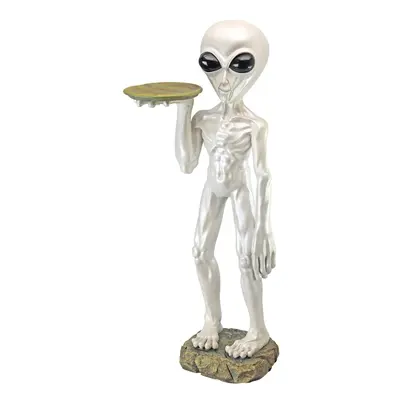 Design Toscano Roswell the Alien Butler Pedestal Table, cm, Polyresin, Full Colour