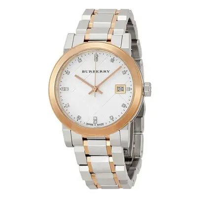 Burberry BU9127 Silver Dial Two-tone Ladies Watch