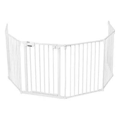 6 Panel Fireplace Fence Baby Pet Safety Gate Playpen Adjustable Room Divider