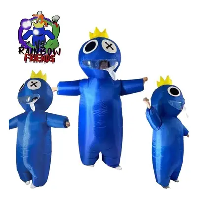 Blue Friends Roblox Rainbow Drool Monster Inflatable Clothes Adults Children