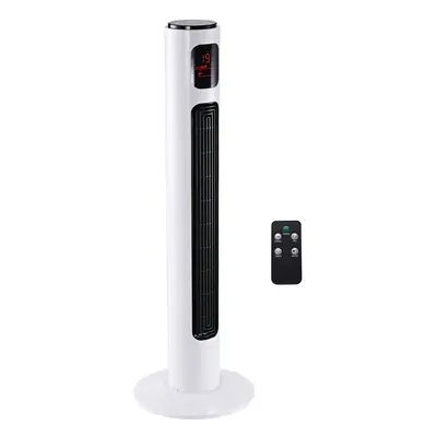 HOMCOM Inch Tower Fan with Oscillation Speed and Mode Indoor White