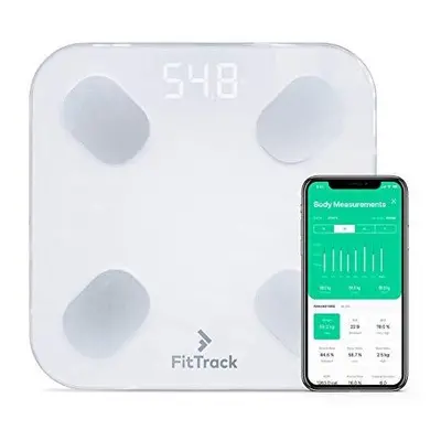 Digital Body Weight Bathroom Scale FitTrack Dara - FDA Approved Body Fat Scale - BMI Digital Sma