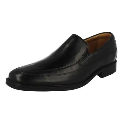 (UK 7.5, Black) Mens Clarks Formal Slip On Shoes Tilden Free - G Fit