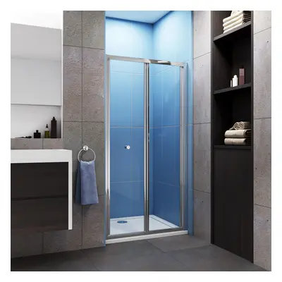 (1000mm) Bathroom Bi Fold Shower Enclosure 5mm DoorGlass