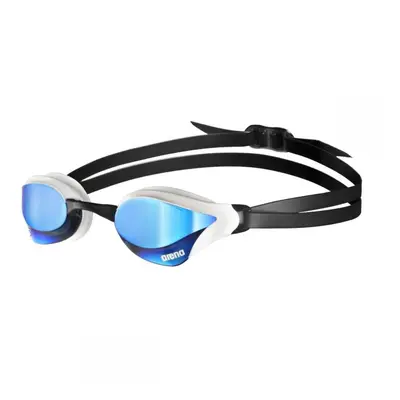 (Blue/white) Arena Cobra Core Swipe Mirror Swimming Goggles