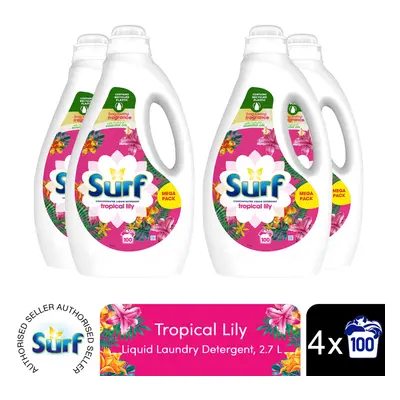 (Buy 4) Surf Liquid Laundry Detergent Tropical Lily, 100W