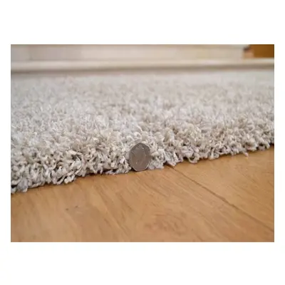 (120cm x 170cm) Abaseen Shaggy Beige Luxurious Soft 5cm Dense Rug