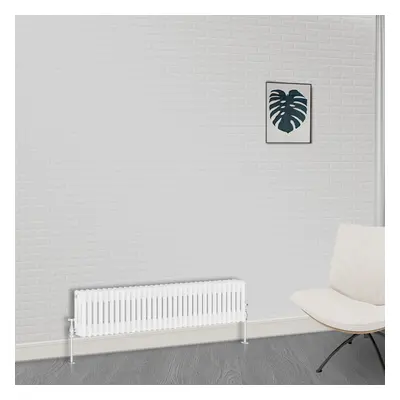 (300 x 1460mm-3 Column) NRG Traditional White Bathroom Cast Iron Radiator