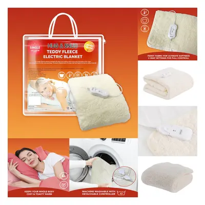 (Double ) Teddy Fleece Electric Heated UnderBlanket