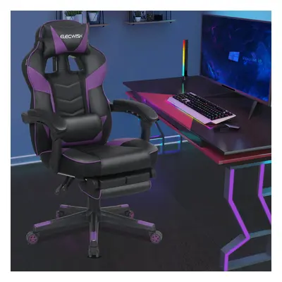 (Purple ) Executive Computer Gaming Chair Office Recliner UK