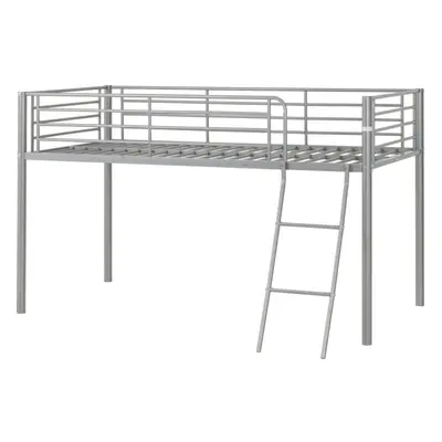 Kora Mid Sleeper Metal Bed Frame in Silver Finish fits 3ft Single Mattress