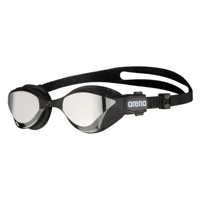 (Silver) Arena Cobra Tri Mirror Triathlon Swipe Swimming Goggles Hard Lense