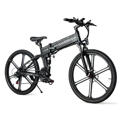 (BLACK) (UK Stock) SAMEBIKE LO26-II 750W (Peak) Motor 35km/h 48V 10.4Ah inch Mountain Electric B